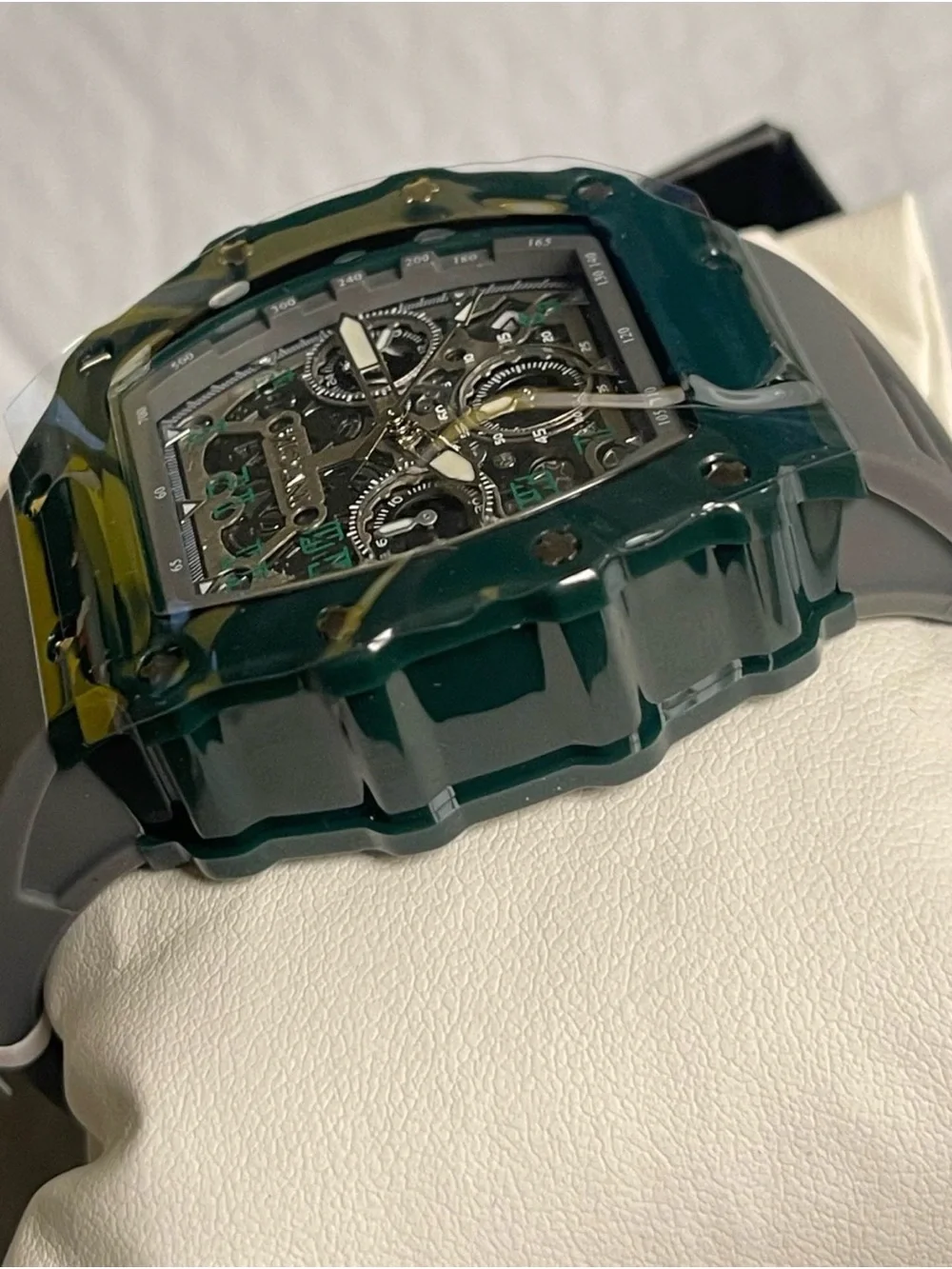 Invicta Racing Valxor Unisex Watch - 40mm, Grey & green  (69766) New